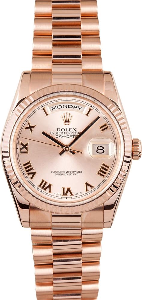 mens gold rolex presidente wach and bracelet|rose gold rolex presidential.